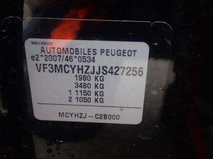 Photo 12 VIN: VF3MCYHZJJS427256 - PEUGEOT 3008 