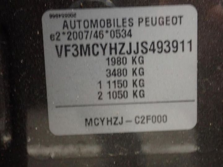 Photo 24 VIN: VF3MCYHZJJS493911 - PEUGEOT 3008 