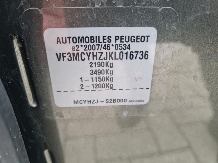 Photo 3 VIN: VF3MCYHZJKL016736 - PEUGEOT 5008 