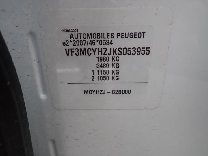 Photo 11 VIN: VF3MCYHZJKS053955 - PEUGEOT 3008 