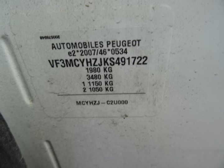 Photo 2 VIN: VF3MCYHZJKS491722 - PEUGEOT 3008 II 