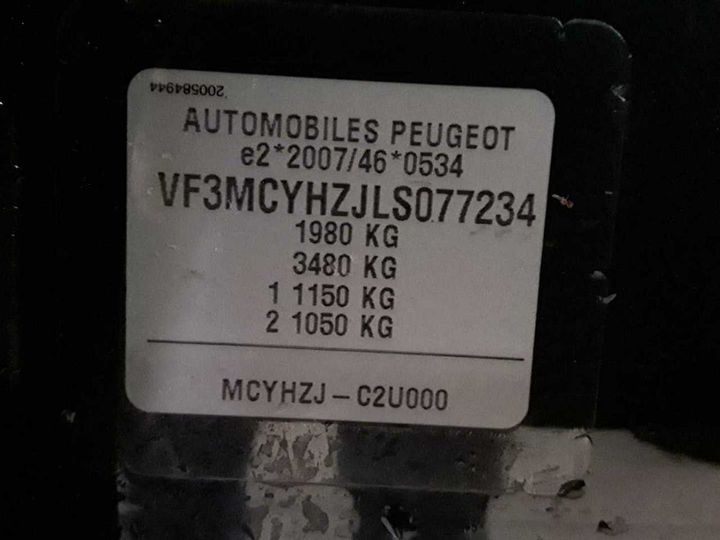 Photo 12 VIN: VF3MCYHZJLS077234 - PEUGEOT 3008 BLUEHDI 130 