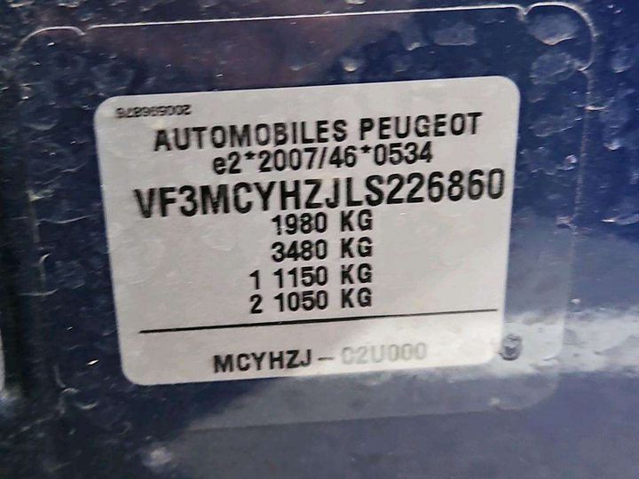 Photo 7 VIN: VF3MCYHZJLS226860 - PEUGEOT 3008 