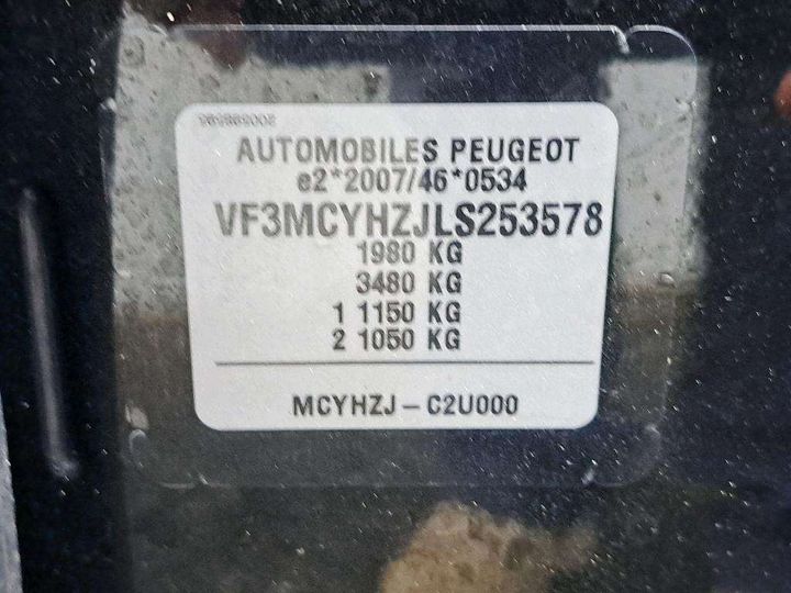 Photo 7 VIN: VF3MCYHZJLS253578 - PEUGEOT 3008 