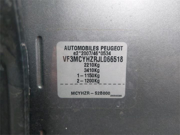 Photo 8 VIN: VF3MCYHZRJL066518 - PEUGEOT 5008 