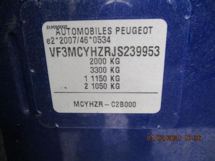 Photo 11 VIN: VF3MCYHZRJS239953 - PEUGEOT 3008 