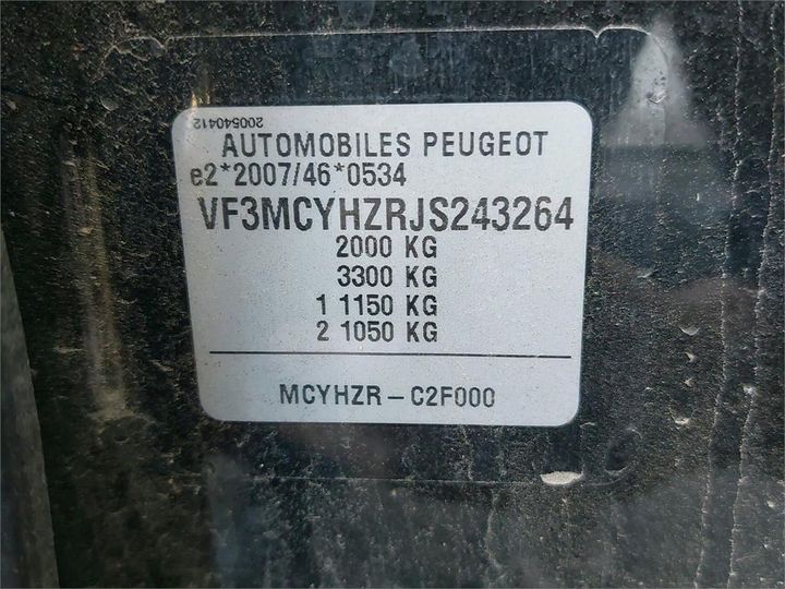 Photo 8 VIN: VF3MCYHZRJS243264 - PEUGEOT 3008 