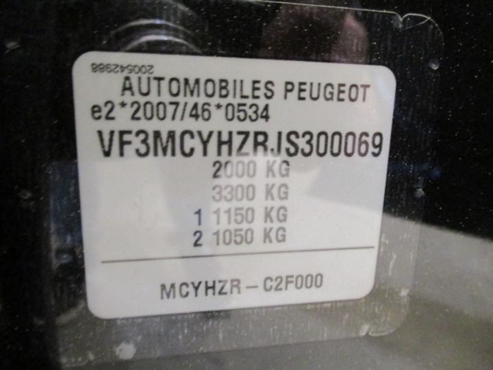 Photo 11 VIN: VF3MCYHZRJS300069 - PEUGEOT 3008 