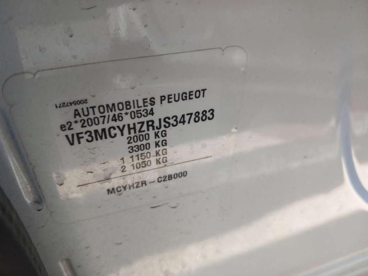 Photo 16 VIN: VF3MCYHZRJS347883 - PEUGEOT 3008 