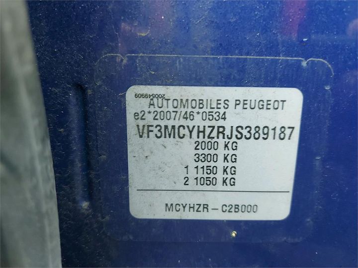 Photo 8 VIN: VF3MCYHZRJS389187 - PEUGEOT 3008 