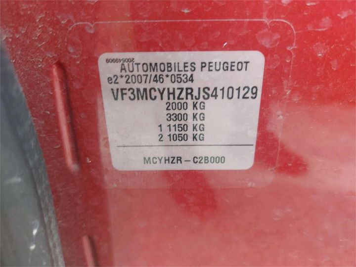 Photo 8 VIN: VF3MCYHZRJS410129 - PEUGEOT 3008 