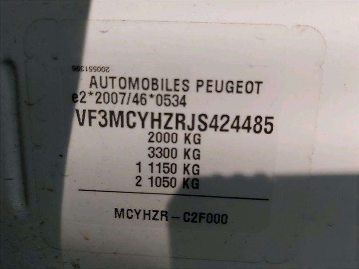 Photo 8 VIN: VF3MCYHZRJS424485 - PEUGEOT 3008 