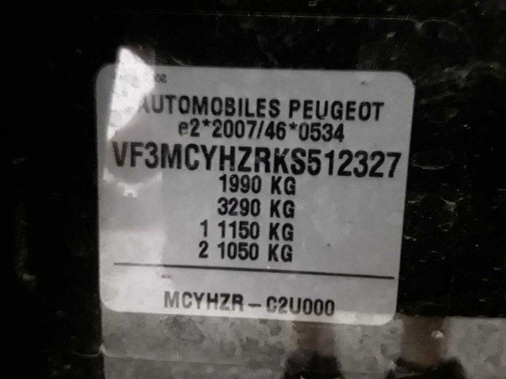 Photo 11 VIN: VF3MCYHZRKS512327 - PEUGEOT 3008 BLUEHDI 130 