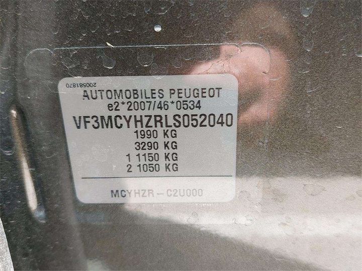 Photo 8 VIN: VF3MCYHZRLS052040 - PEUGEOT 3008 