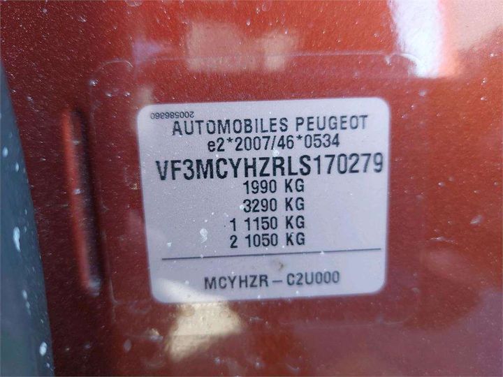 Photo 8 VIN: VF3MCYHZRLS170279 - PEUGEOT 3008 