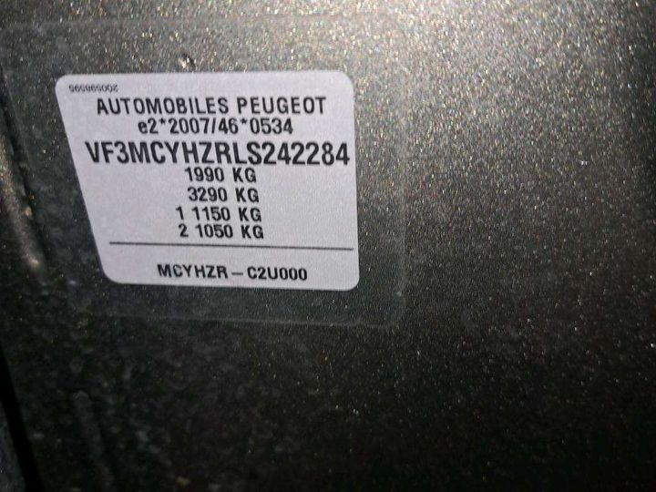 Photo 14 VIN: VF3MCYHZRLS242284 - PEUGEOT 3008 