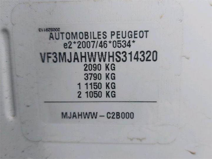 Photo 8 VIN: VF3MJAHWWHS314320 - PEUGEOT 3008 