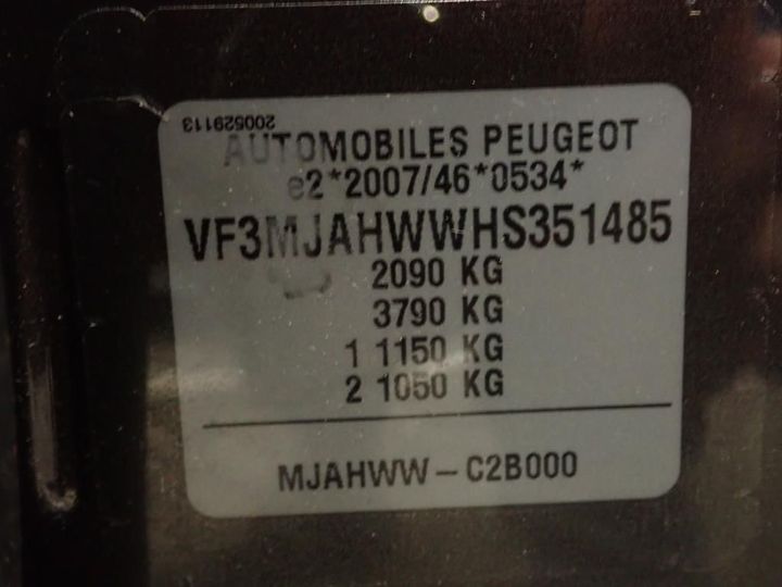 Photo 12 VIN: VF3MJAHWWHS351485 - PEUGEOT 3008 