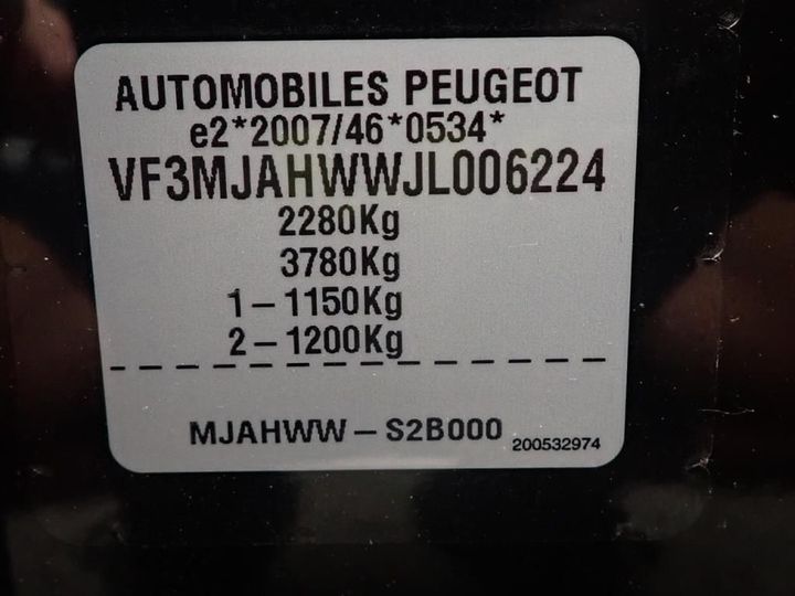 Photo 20 VIN: VF3MJAHWWJL006224 - PEUGEOT 5008 