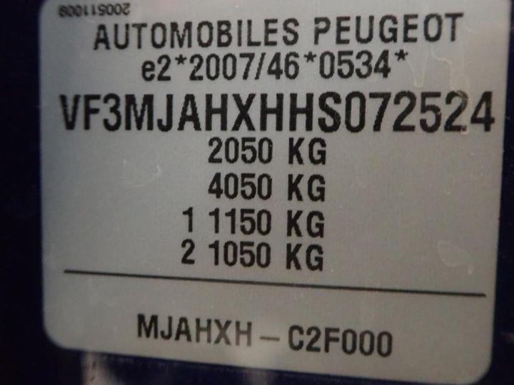 Photo 13 VIN: VF3MJAHXHHS072524 - PEUGEOT 3008 