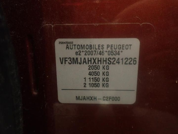 Photo 8 VIN: VF3MJAHXHHS241226 - PEUGEOT 3008 