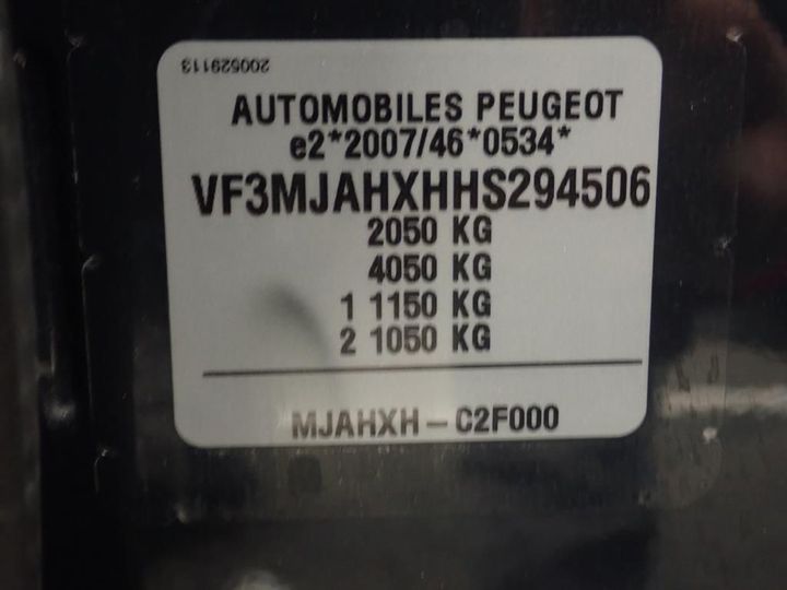 Photo 12 VIN: VF3MJAHXHHS294506 - PEUGEOT 3008 