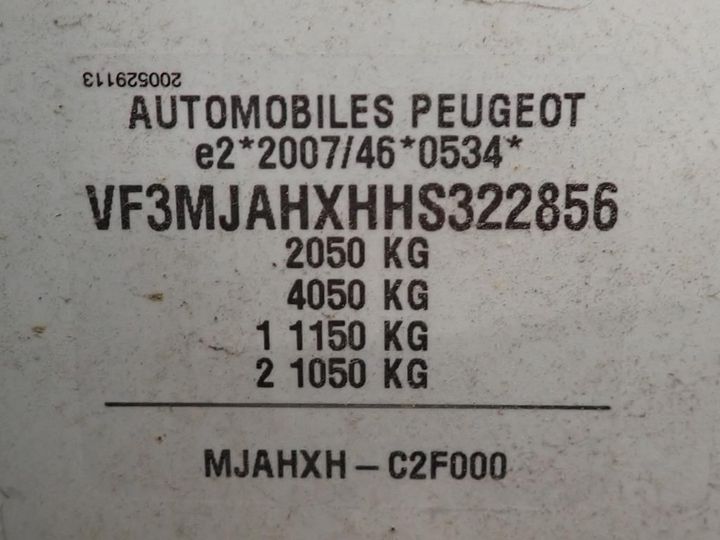 Photo 17 VIN: VF3MJAHXHHS322856 - PEUGEOT 3008 