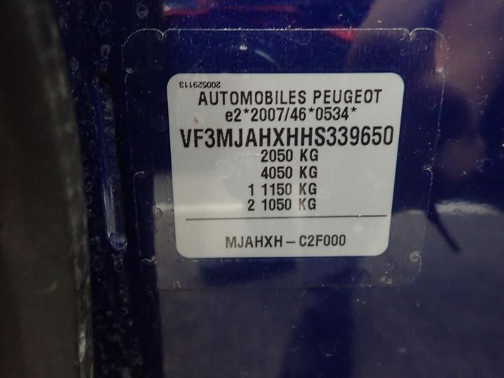 Photo 11 VIN: VF3MJAHXHHS339650 - PEUGEOT 3008 