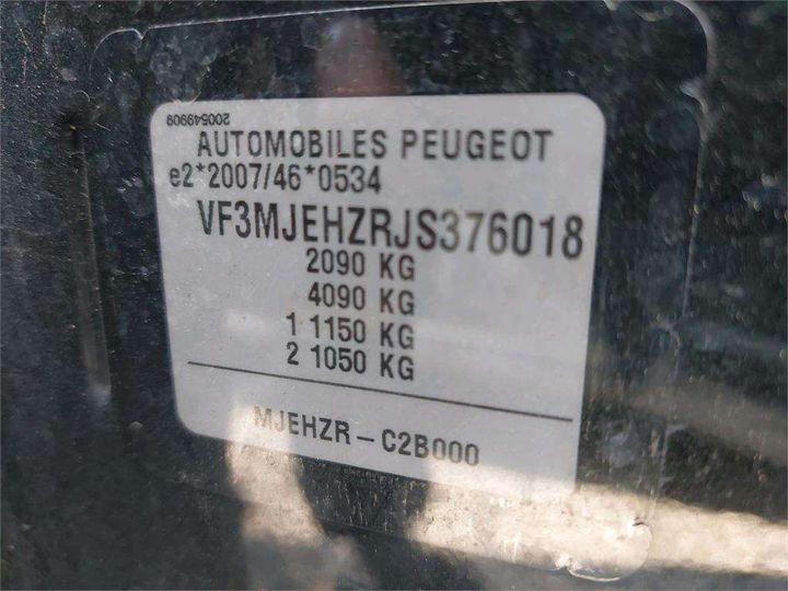 Photo 8 VIN: VF3MJEHZRJS376018 - PEUGEOT 3008 