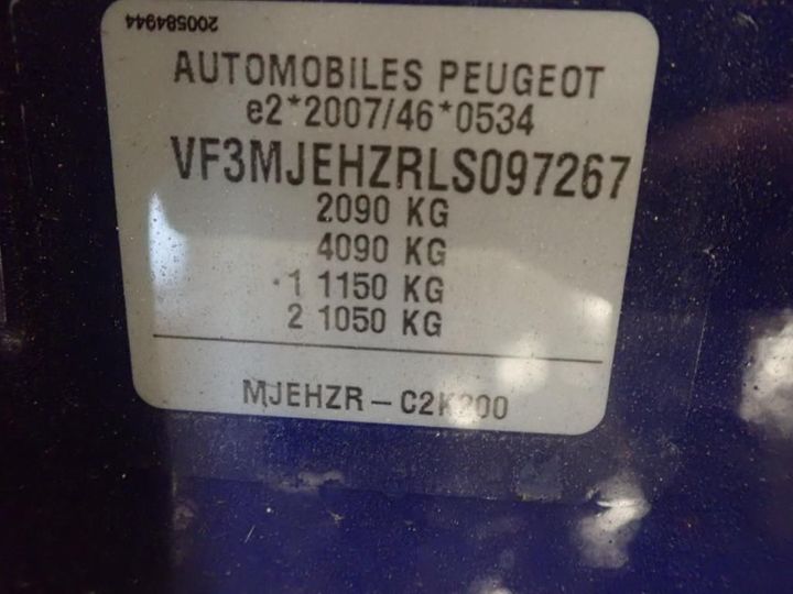 Photo 13 VIN: VF3MJEHZRLS097267 - PEUGEOT 3008 