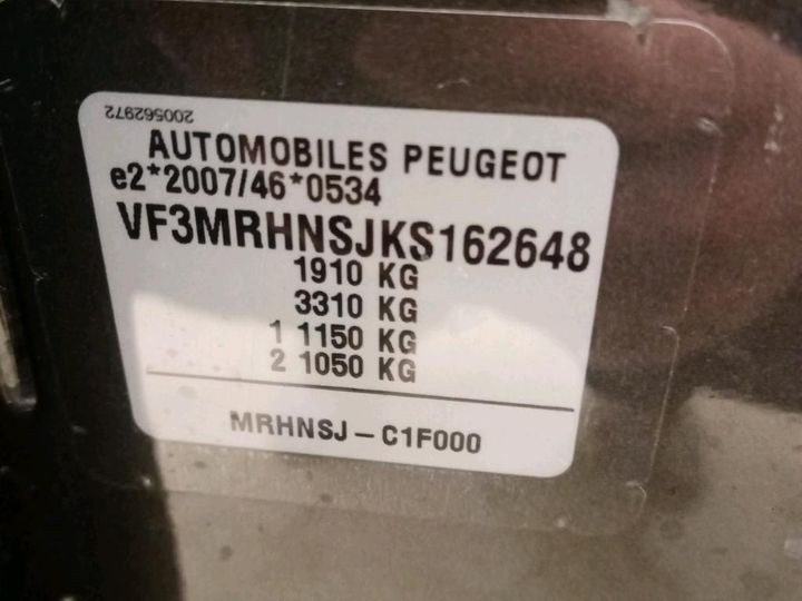 Photo 4 VIN: VF3MRHNSJKS162648 - PEUGEOT 3008 