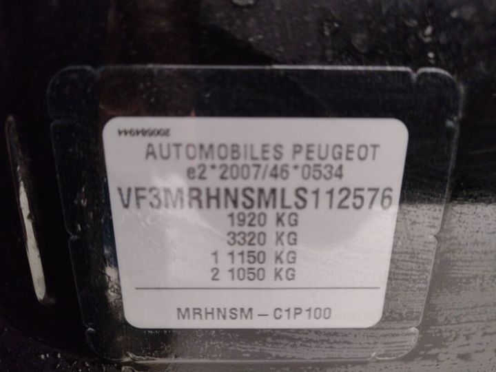 Photo 24 VIN: VF3MRHNSMLS112576 - PEUGEOT 3008 