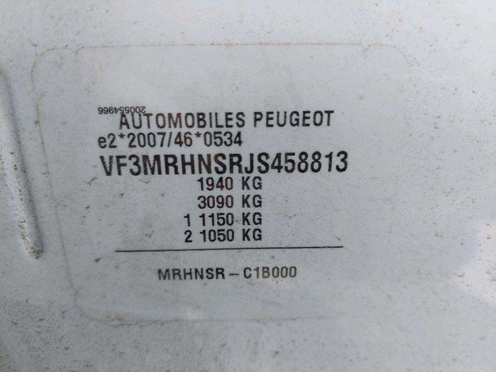 Photo 8 VIN: VF3MRHNSRJS458813 - PEUGEOT 3008 