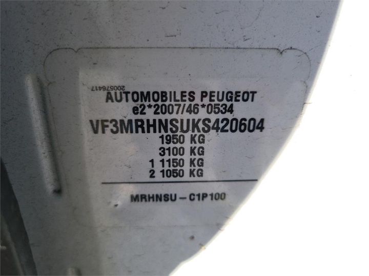 Photo 13 VIN: VF3MRHNSUKS420604 - PEUGEOT 3008 