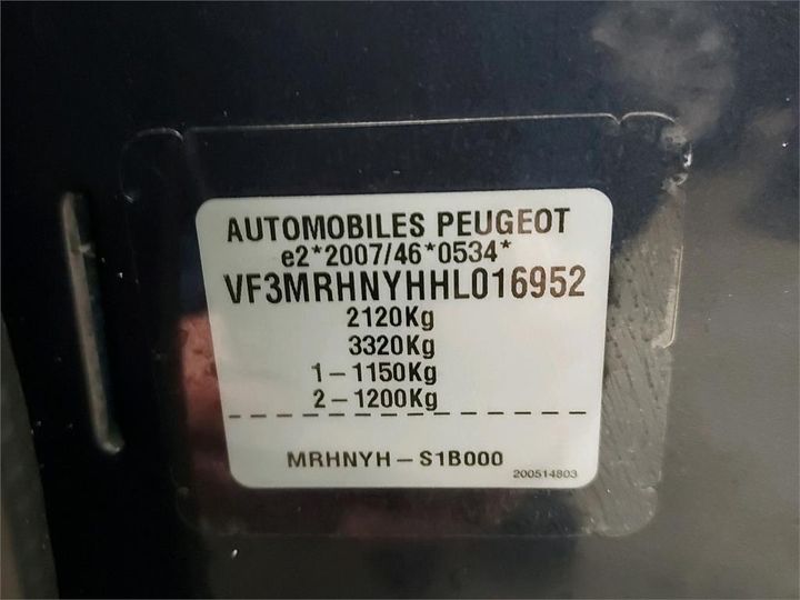 Photo 6 VIN: VF3MRHNYHHL016952 - PEUGEOT 5008 