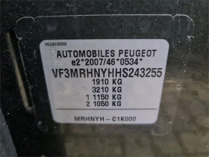 Photo 14 VIN: VF3MRHNYHHS243255 - PEUGEOT 3008 