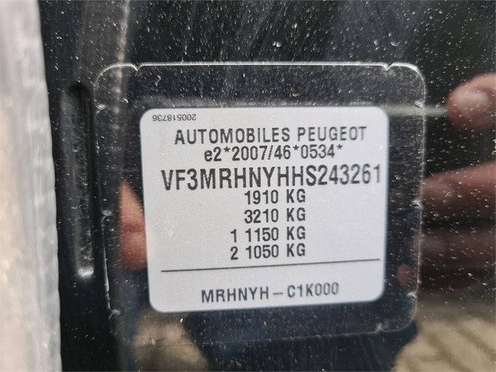 Photo 13 VIN: VF3MRHNYHHS243261 - PEUGEOT 3008 