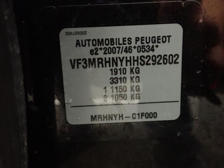 Photo 13 VIN: VF3MRHNYHHS292602 - PEUGEOT 3008 