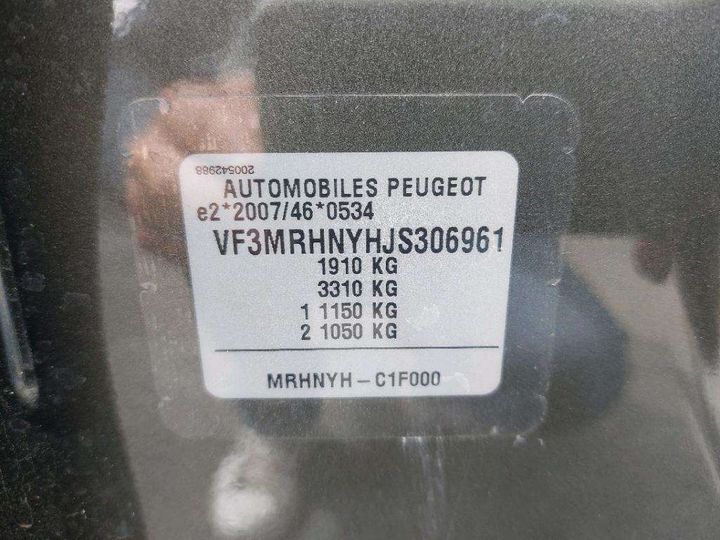 Photo 8 VIN: VF3MRHNYHJS306961 - PEUGEOT 3008 