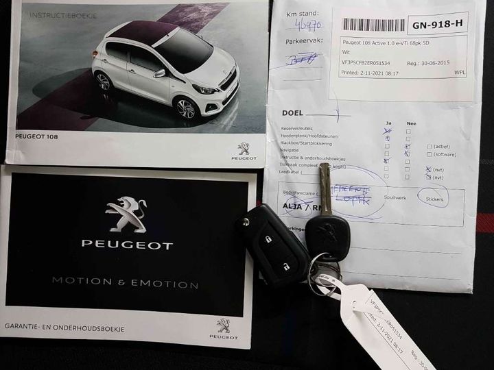 Photo 14 VIN: VF3PSCFB2ER051534 - PEUGEOT 108 