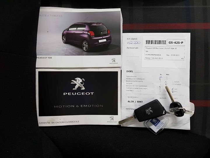 Photo 14 VIN: VF3PSCFB3FR058536 - PEUGEOT 108 