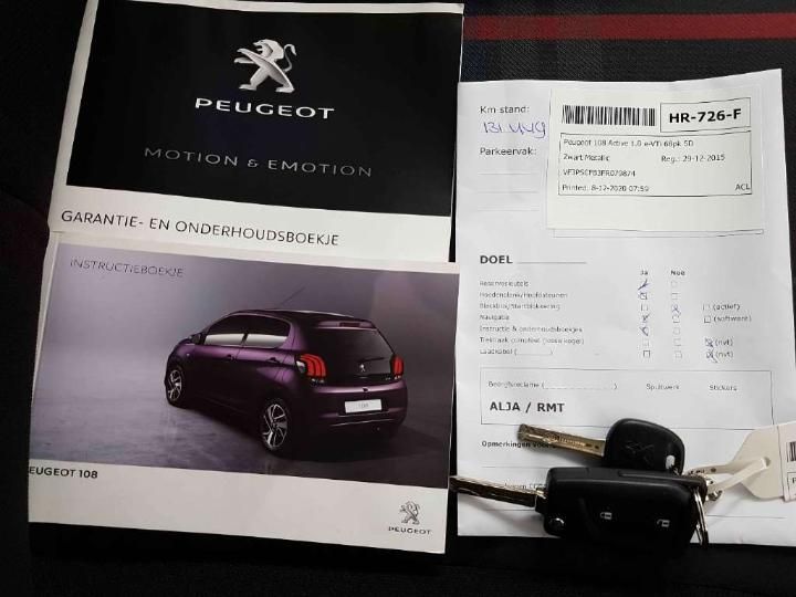 Photo 16 VIN: VF3PSCFB3FR079874 - PEUGEOT 108 