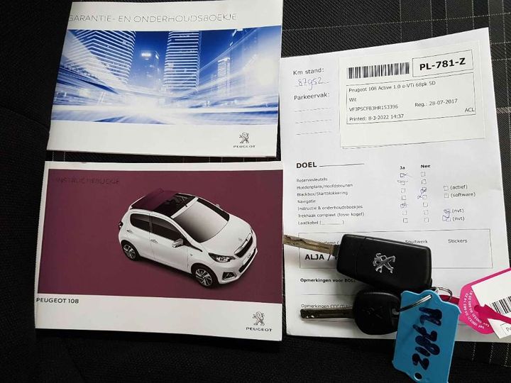 Photo 14 VIN: VF3PSCFB3HR153396 - PEUGEOT 108 