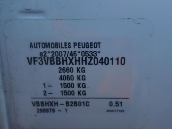 Photo 12 VIN: VF3VBBHXHHZ040110 - PEUGEOT EXPERT 