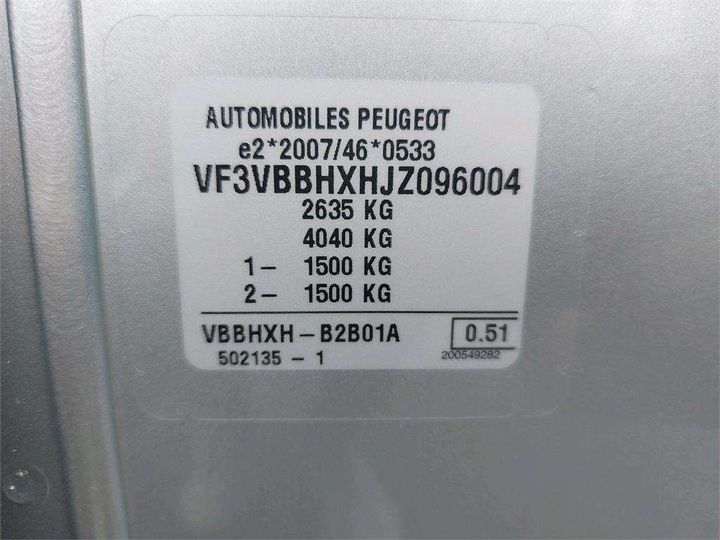 Photo 8 VIN: VF3VBBHXHJZ096004 - PEUGEOT EXPERT 