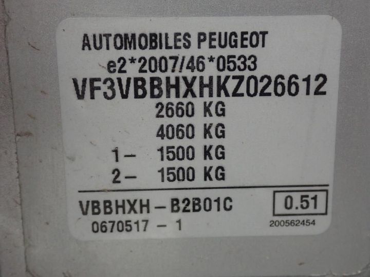 Photo 13 VIN: VF3VBBHXHKZ026612 - PEUGEOT EXPERT 