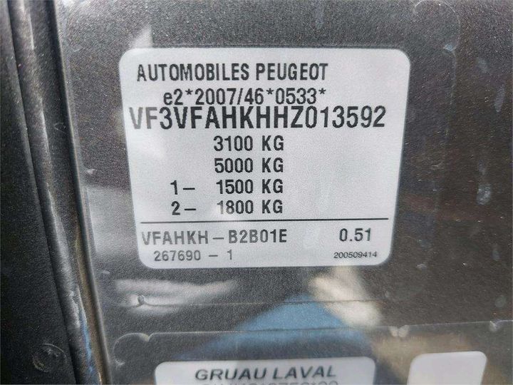 Photo 8 VIN: VF3VFAHKHHZ013592 - PEUGEOT EXPERT TOLE 