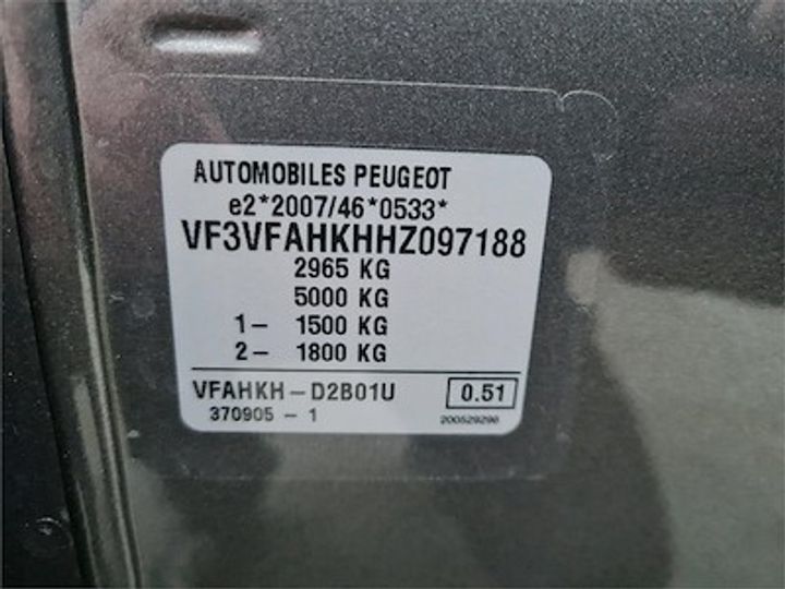 Photo 11 VIN: VF3VFAHKHHZ097188 - PEUGEOT EXPERT COMBI MWB DSL - 2016 