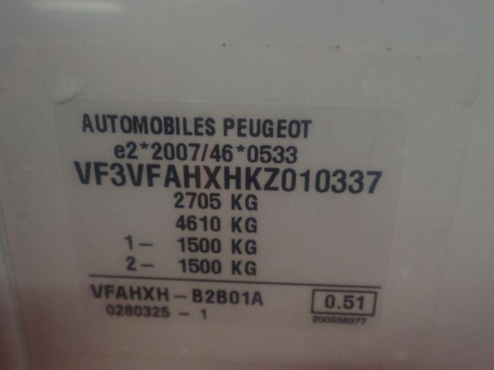 Photo 14 VIN: VF3VFAHXHKZ010337 - PEUGEOT EXPERT 