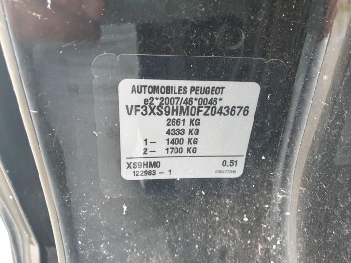 Photo 19 VIN: VF3XS9HM0FZ043676 - PEUGEOT EXPERT 